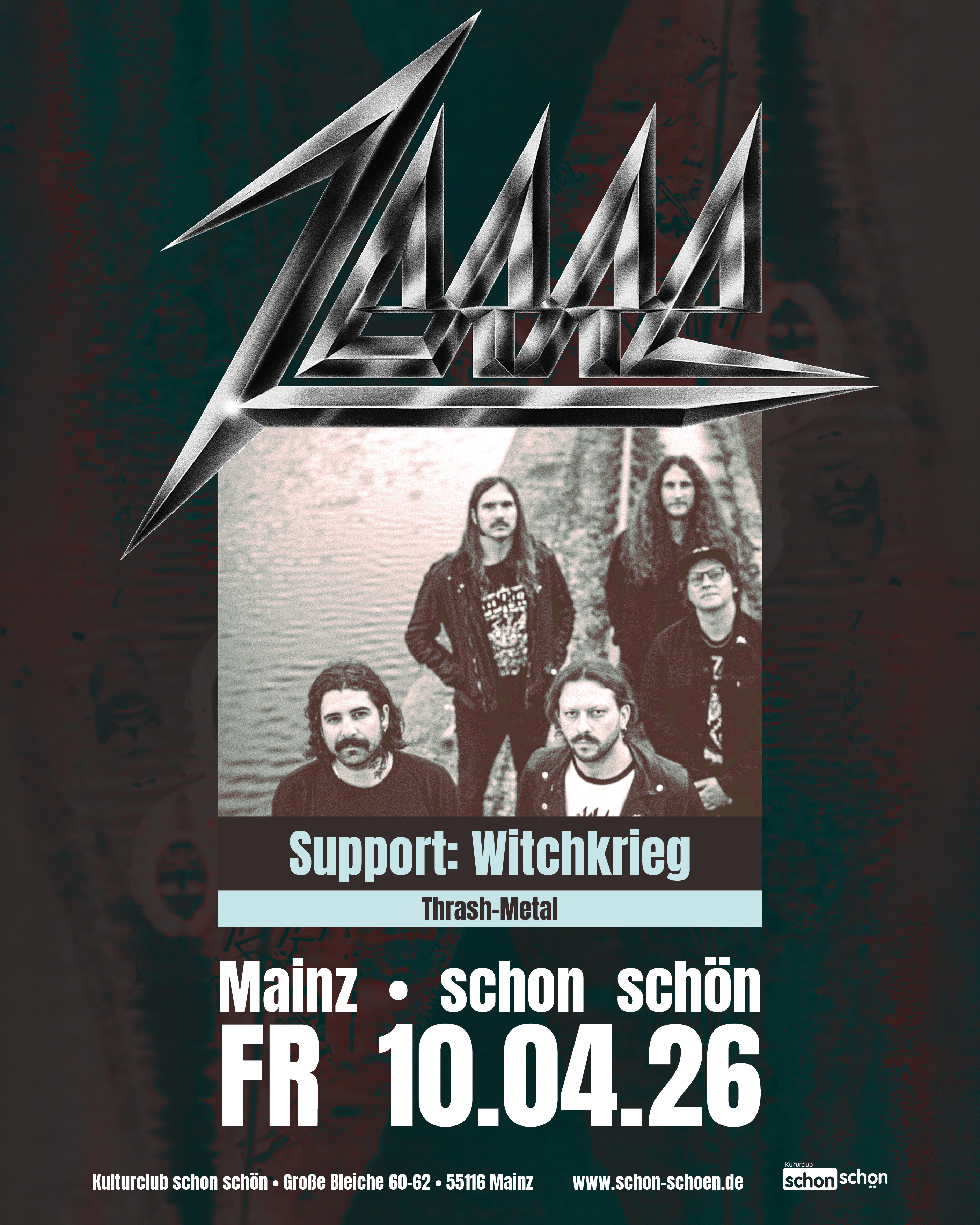 Veranstaltungsbild für ZERRE (DE / Thrash-Metal) | Support: Witchkrieg